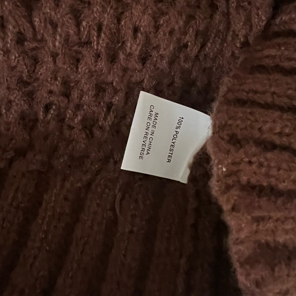 WD.NY Chocolate Knit Sweater with Cream Buttons - Picture 6 of 6